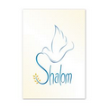 Shalom Dove Greeting Card - Ecru Unlined Envelope